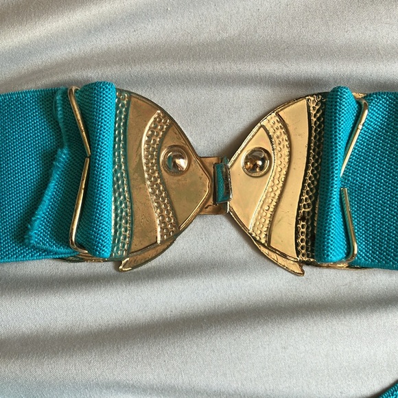 Aqua Elastic Kissing Fish Belt - Picture 7 of 7